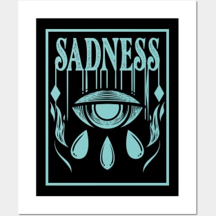Vintage - Sadness Eye Posters and Art